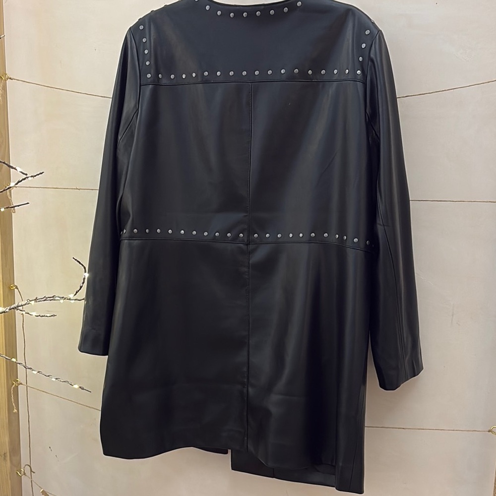 Chico’s Faux Leather Jacket - Picture 3 of 3